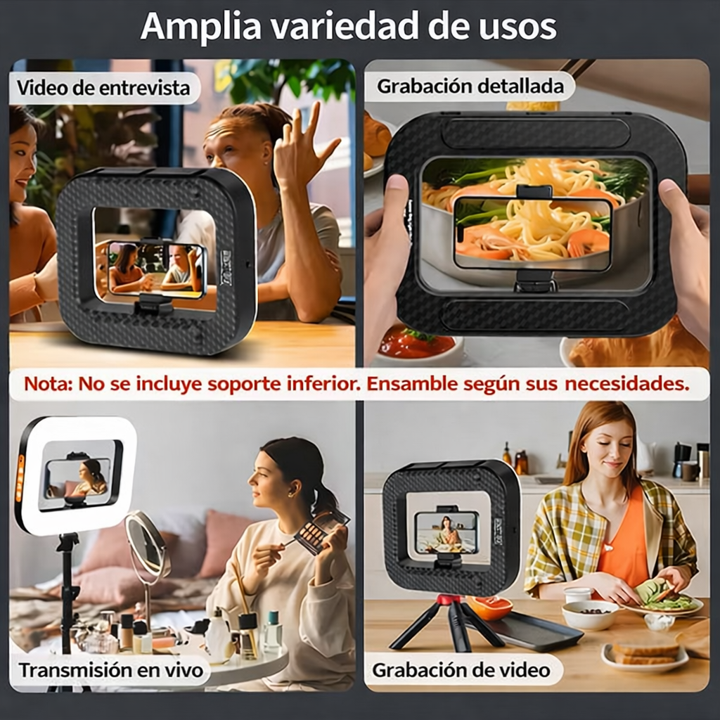 ANILLO DE LUZ PRO PORTATIL PARA CELULAR